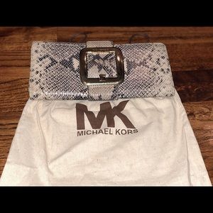 Preowned Snake Skin Clutch